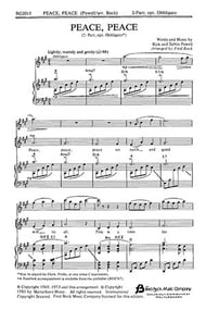 Peace, Peace Two-Part choral sheet music cover Thumbnail